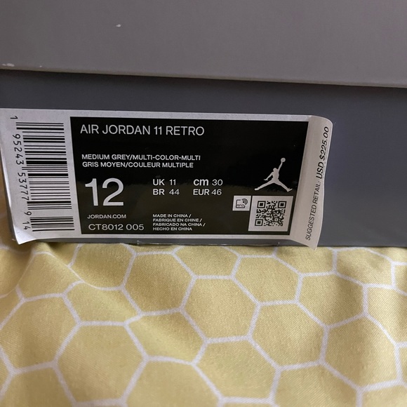 VNDS Air Jordan 11 Cool Grey 2021 release - Picture 7 of 10